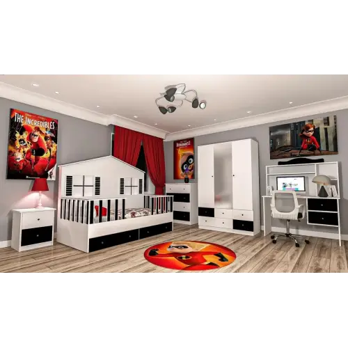 Livana Siyah Genç Odası Takımı