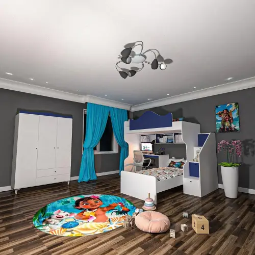 Klasik Dikey Ranza ve 3 Kapılı Gardrop