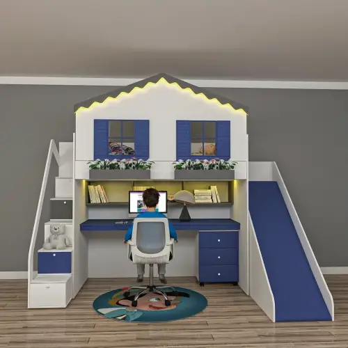 Woorktable Çalışma Masalı Ranza