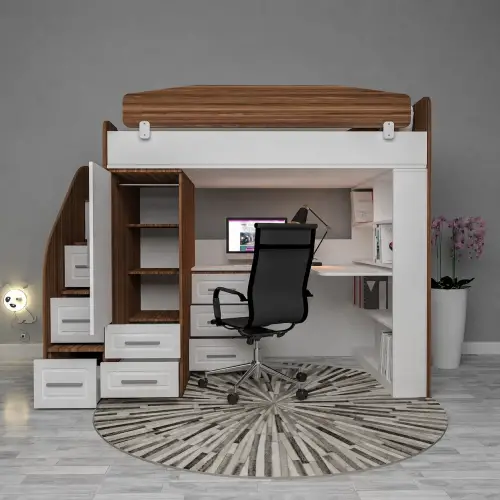 Makses Dolaplı Masalı Ranza Membran Kapak