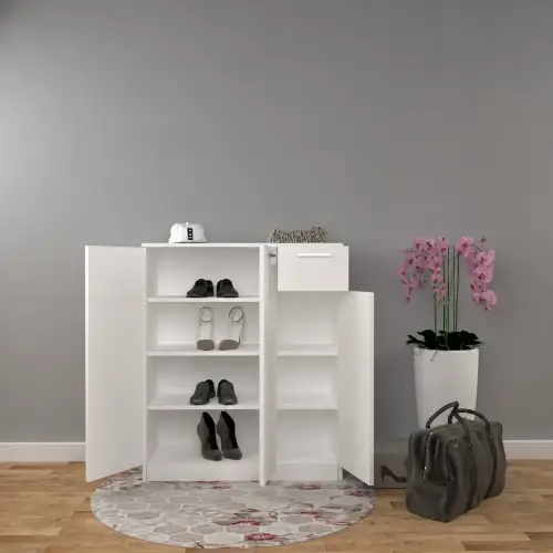 Açelya 4 Raflı 1 Çekmeceli Ayakkabılık
