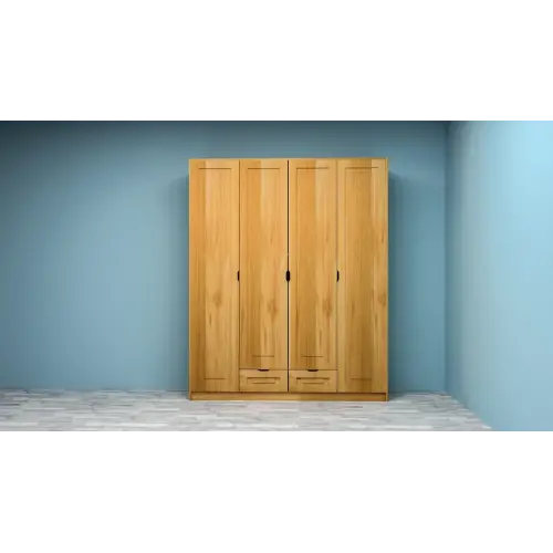 Doğal Ahşap Gardırop