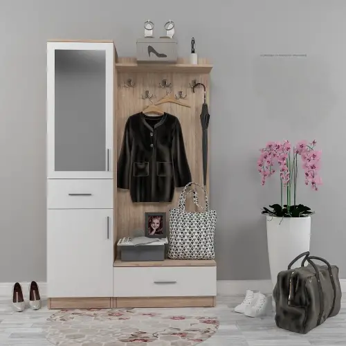 Feza Tek Bloklu Portmanto