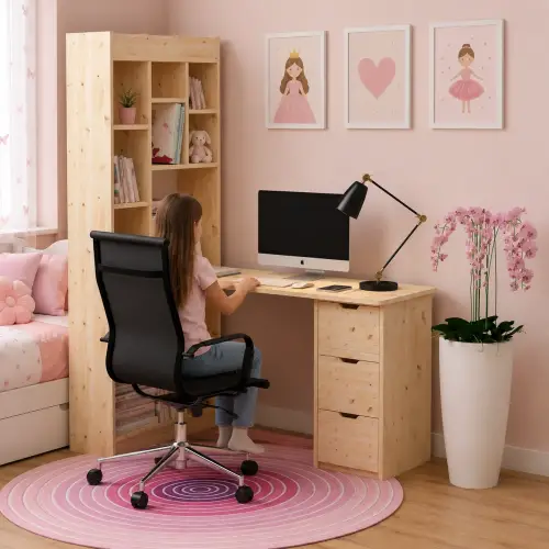 Honey Doğal Ahşap Çalışma Masası