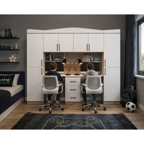 İnci Dolaplı Çalışma Masası