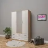 3 Kapılı 6 Çekmeceli Gardrop Membran Kapak