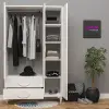 3 Kapılı Oval Kulplu Gardırop