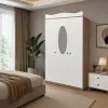 3 Kapılı Taçlı Gardrop
