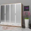 4 Kapılı 4 Çekmeceli Gardrop