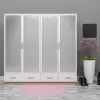 4 Kapılı 4 Çekmeceli Gardrop