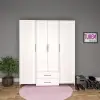 4 Kapılı Trend Gardrop Çıtalı Kapak