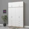 4 Kapılı Üstü Dolaplı Gardırop