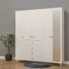 5 Kapılı 4 Çekmeceli Aynalı Gardırop
