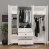 5 Kapılı 4 Çekmeceli Gardırop