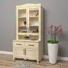 Asos Ahşap Camlı Vitrin