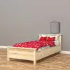 Dark Doğal Ahşap Karyola