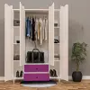 Kızıl 4 Kapılı Gardrop