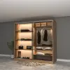 Lagina Reflekte Camlı Sürgülü Gardırop