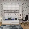 Akbatı Kitaplıklı Çalışma Masalı Karyola