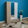 Özel 3 Kapılı 3 Çekmeceli Aynalı Gardırop