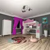 Klasik Masalı Ranza ve 2 Kapılı Gardrop