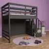 Grey Doğal Ahşap Ranza