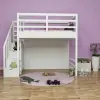 Grey Doğal Ahşap Ranza