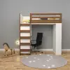 Brown Kitaplıklı Ranza