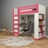 Brown Kitaplıklı Ranza