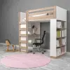 Brown Kitaplıklı Ranza
