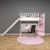 Alice Çalışma Masalı Kaydıraklı Ranza