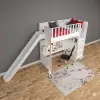 Alice Çalışma Masalı Kaydıraklı Ranza