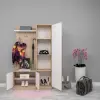 Asos Ceviz Ve Beyaz Portmanto