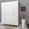 Ayışığı 4 Kapılı Gardrop