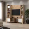 Doğal Ahşap Tv Ünitesi