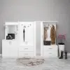Ela Beyaz Aynalı Portmanto
