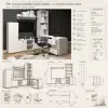 Elite Concept Kitaplıklı Çalışma Masası