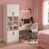 Gloss Dolaplı Çalışma Masası