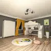 Klasik Masalı Ranza ve 3 Kapılı Gardrop