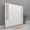 Lilya 6 Kapılı Çıtalı Kapak Gardrop