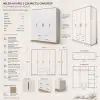 Melisa 4 Kapılı 2 Çekmeceli Gardrop