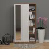 Nida 2 Kapılı 1 Raflı Aynalı Gardırop Membran Kapak