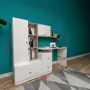Orkide Kitaplıklı Çalışma Masası