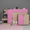 Pink Çalışma Masalı Ranza