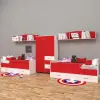 Pinky Dolaplı 2li Karyola