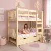 Piramit Doğal Ahşap Ranza