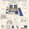 Woorktable Çalışma Masalı Ranza