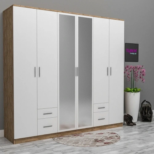 6 Kapılı 4 Çekmeceli Gadırop Mdf
