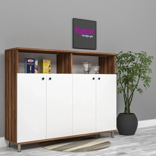 Açelya 4 Kapaklı Çok Amaçlı Dolap Mdf