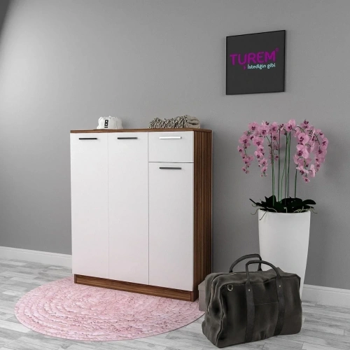 Açelya 4 Raflı 1 Çekmeceli Ayakkabılık Mdf